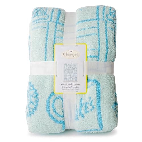 Jay Franco Gilmore Girls Feather Knit Fluffy Throw Blanket - Stars Hallow Fuzzy Blanket Measures 50 x 60 inch - Super Soft Lightweight Bedding thumbnail 5