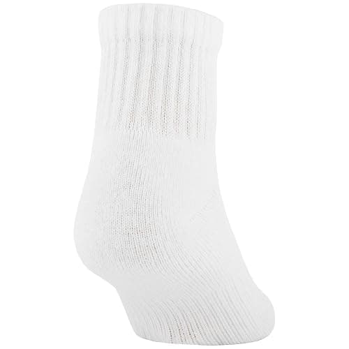Gildan Men's Active Cotton Ankle Socks, 10-Pairs - White - Shoe Size: 6-12 thumbnail 5