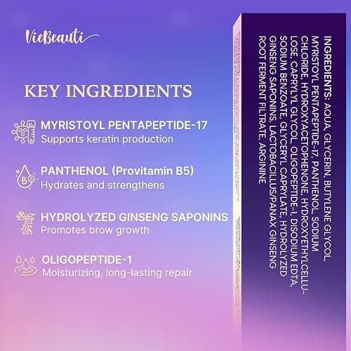 VieBeauti Eyebrow Growth Serum: Eyebrow Serum to Grow Brows with Advanced Formula to Boost Longer Fuller and Thicker Looking Eyebrows 3mL thumbnail 4