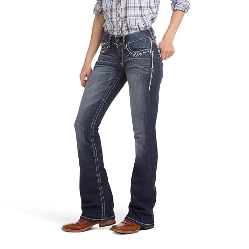 Ariat Women's R.E.A.L. Mid Rise Stretch Entwined Boot Cut Jean - Image 1