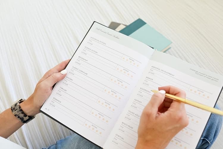 Reading Journal: For the Love of Books, A Book Journal and Planner for Book Lovers to Track, Log and Review thumbnail 4