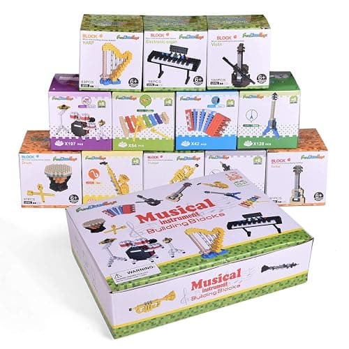FUN LITTLE TOYS Mini Building Blocks for Goodie Bag Stuffers, Kids Building Toys, prizes for Kids Classroom Toy Building Sets, Party Favors 12 Boxes Christmas Stocking Stuffers thumbnail 3