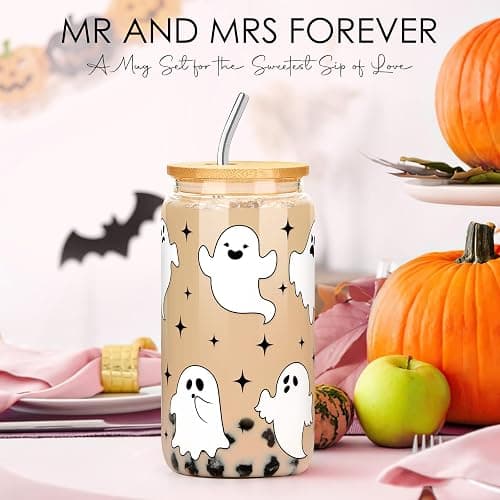 Boo Basket Stuffers for Women Halloween Gifts for Women Adults Teens Girls Kids Spooky Basket Stuffers Ideas for Woman Her Cute Halloween Care Package Gift Box Boo Themed Items Stuff Ghost Basket Kit thumbnail 3