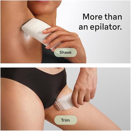 Braun Epilator Silk-épil 7, Hair Removal Device, Women Shaver & Trimmer, Wet and Dry, Wide Head, Includes Shaver Head and Trimmer Comb, SE7-041, Silver, Holiday Gifts for Women thumbnail 7