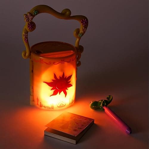 Disney Store Official Tangled Light-Up Lantern & Stationery Set - Includes Cute Notebook & Pen- Featuring Rapunzel, Flynn, & Pascal - Diary Fit for a Princess - Journal Notebook - Toys for Kids thumbnail 3