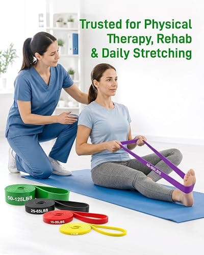 Renoj Resistance Bands for Working Out, 5 Levels Pull Up Assistance Bands Set for Workout, Exercise, Home Gym & Strength Training thumbnail 5