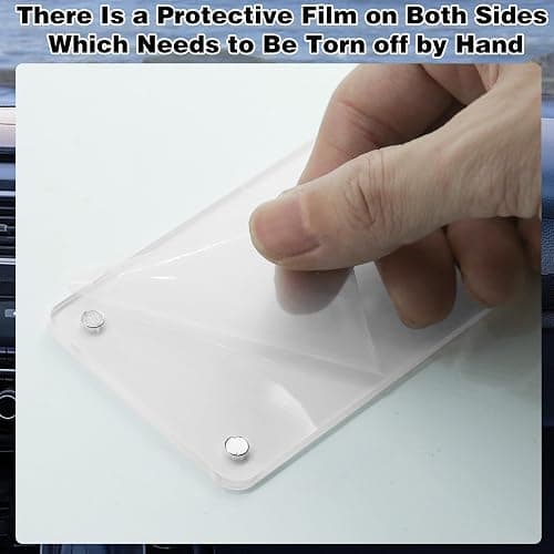 2Pcs Car Picture Holder, Acrylic Magnetic Personalized Photo Holder Car Accessories Car Photo Holder Car Visor Clip, Personalized Car Picture Frame, Suitable for Adding Family or Personal Photos thumbnail 5