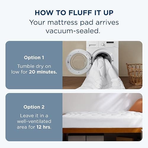 Bedsure Twin XL Mattress Pad - Soft Mattress Topper for College Dorm Room Essentials, Extra Long Twin Quilted Fitted Bed Cover Protector with 8-21 Inches Deep Pocket, Washable, White, 39x80 Inches thumbnail 9