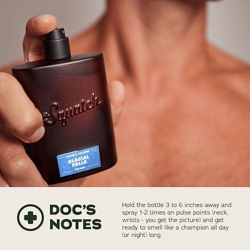 Dr. Squatch Natural Cologne for Men - Scent-Lock Technology and Sustainably-Sourced Ingredients - Glacial Falls Cologne (1.7 fl oz) thumbnail 5