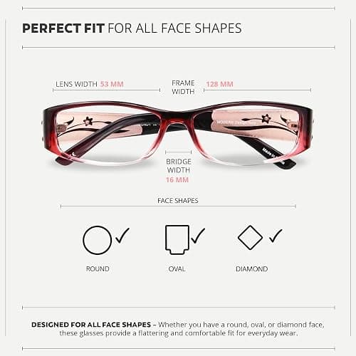 EYEBOGO Kaylee Stylish Reading Glasses for Women, Readers for Women, Womens Reading Glasses thumbnail 5
