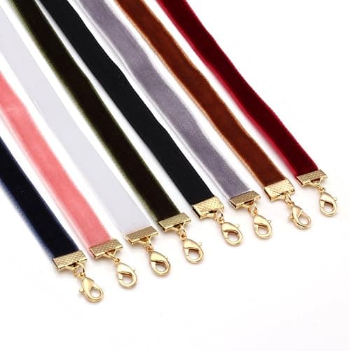 MILAKOO Velvet Choker Necklace Set For Women Gothic Tattoo Lace Black Chokers thumbnail 4