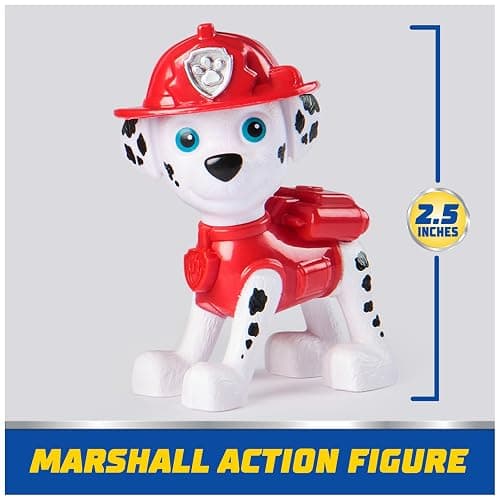 Paw Patrol, Marshall’s Firetruck, Toy Vehicle with Collectible Action Figure, Sustainably Minded Kids Toys for Boys & Girls Ages 3 and Up thumbnail 2