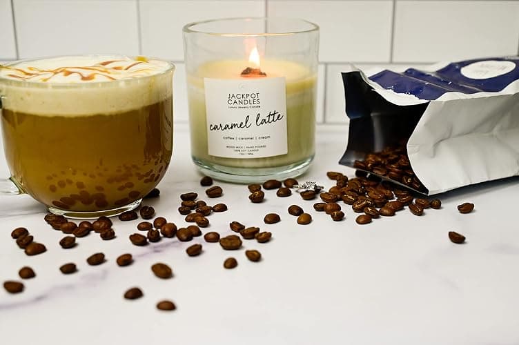 Caramel Coffee Latte Candle with Ring Inside (Surprise Jewelry Valued at $15 to $5,000) Ring Size 9 thumbnail 5