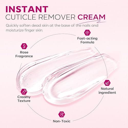 Modelones Cuticle Remover Kit - Cuticle Remover Cream & Cuticle Oil, Cuticle Care Kit w/Cuticle Trimmer Cuticle Pusher & Cuticle Nipper for DIY Nail Manicure, Removedor de Cuticula for Nail Care thumbnail 5