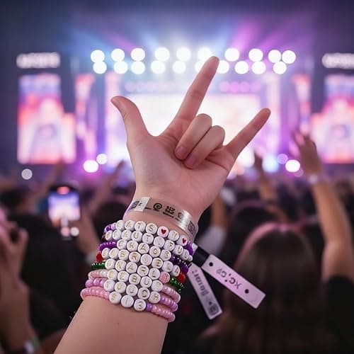 CeKaphely 8PCS KATSEYE Merch Bracelets for Women Album Inspired Friendship Bracelets Gifts for Fans Concert Outfits thumbnail 3
