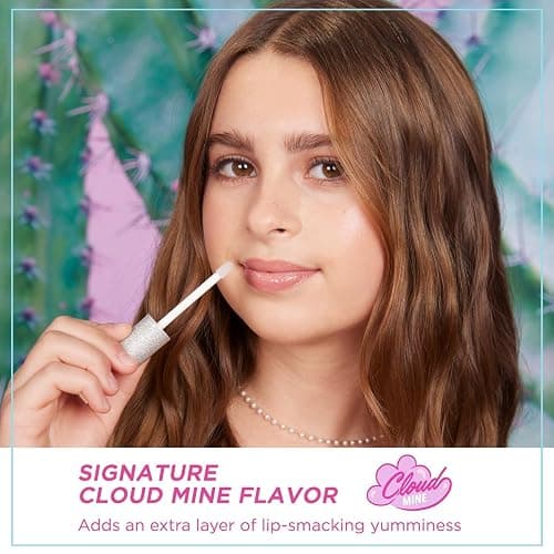 Petite 'N Pretty - WhimsiCali Eyeshadow & Cheek Makeup Palette and 10K Shine Lip Gloss Duo – Natural & Non-Toxic Face Makeup for Kids, Children, Tweens and Teens thumbnail 6