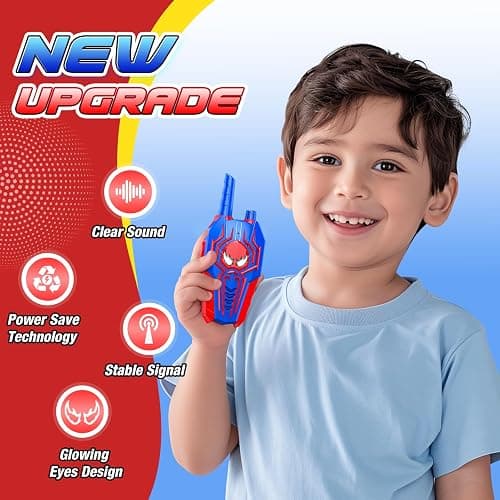 Cool Walkie Talkies for Boys Kids: Gifts Toys for 3 4 5 6 7 8 Year Old Boys Ages 5-7 Kids Walkie Talkies 2 Pack Outdoor Hiking Toy Age 3-8 Year Old Boy Girl Christmas Birthday Gifts Stocking Stuffers thumbnail 6