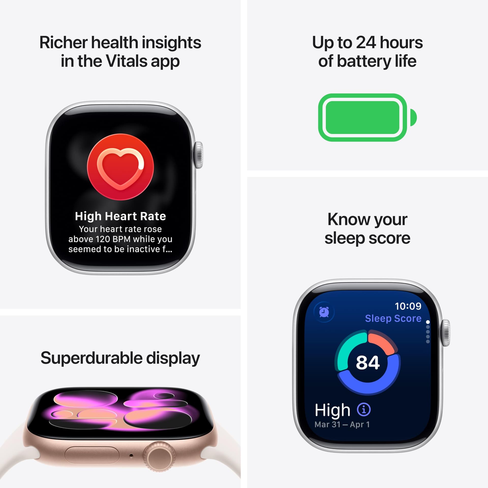 Apple Watch Series 11 GPS + Cellular 42 mm Smartwatch with Gold Titanium Case, Gold Milanese Band Watch Watch Watch Series 11 Watch Watch Watch Series 11 thumbnail 2