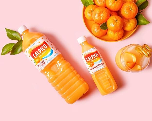 CALPICO Mandarin Orange – Smooth, Creamy & Refreshing Non-Carbonated Beverage, Sweet and Tangy, Japanese Lactic Acid Drink, 16.9 Fl oz (Pack of 6) thumbnail 5