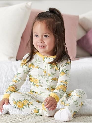 Gerber Baby Girls' 4-Pack Footed Pajamas - 18 Months Dreams Rainbows Pink thumbnail 4