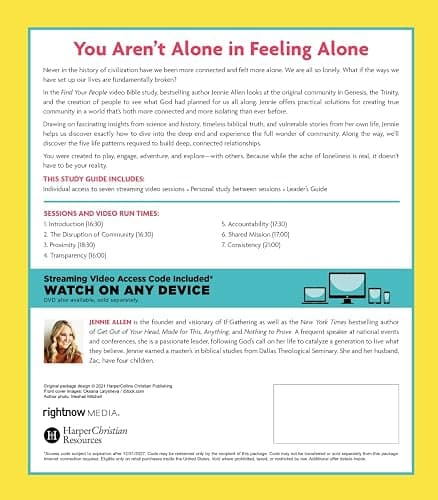 Find Your People Bible Study Guide plus Streaming Video: Building Deep Community in a Lonely World thumbnail 2