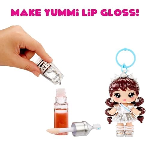 Yummiland x Licensed Sweets Lip Gloss Doll: HERSHEY'S KISSES Includes DIY Lip Gloss + Removable Keychain, Cosmetic Play, Collectible, Ages 4+ thumbnail 5