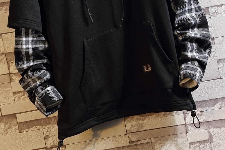 GURUNVANI Japan Style Patchwork Hoodies Men Characters Streetwear Hoodie Men Sweatshirt thumbnail 7