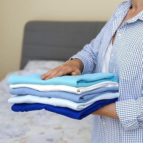 Shirt Folder Board Mini Clothes Folding Board Durable Plastic T-Shirt Folder Easy to Fold Shirts Board T Shirt Folder Laundry Folding Board Folding Tool for Kids and Adults Black thumbnail 7