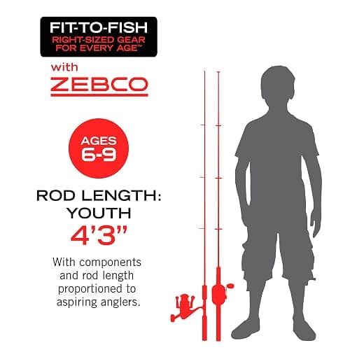 Zebco Kids Splash Jr. Spincast Reel and Fishing Rod Combo, 4-Foot 2-Piece Fishing Pole, Size 20 Reel, Right-Hand Retrieve, Pre-Spooled with 6-Pound Cajun Line thumbnail 7