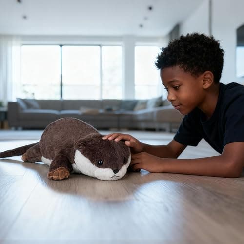 CSVBTRF Weighted Stuffed Animals, 4.1 lbs 18" Otter Plush Hugging Pillow, Otter Stuffed Animal Gifts for Kids Boys and Girls thumbnail 2