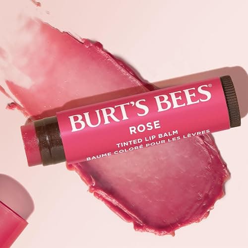 Burt's Bees Lip Tint Balm for Valentine's Day, with Long Lasting 2 in 1 Duo Tinted Balm Formula, Color Infused with Hydrating Shea Butter for a Natural Looking Buildable Finish, Rose (2-Pack) thumbnail 6