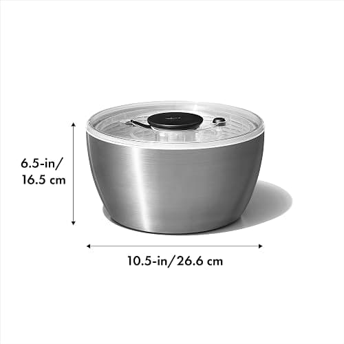 OXO Steel Salad Spinner thumbnail 2