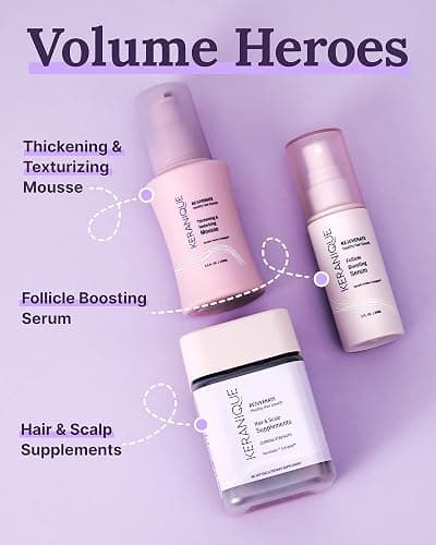 Keranique Volumizing Mousse for Women - Thickening and Styling Anti-Frizz Foam for Fine, Straight, Wavy, and Curly Hair thumbnail 8