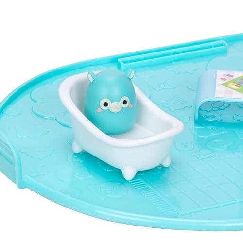 Squish-a-longs Party Pack On-The-Go Playset - Series 1 - Three 1” Mini-Squish with 9 Furnishings - Collect, Trade, & Play thumbnail 10
