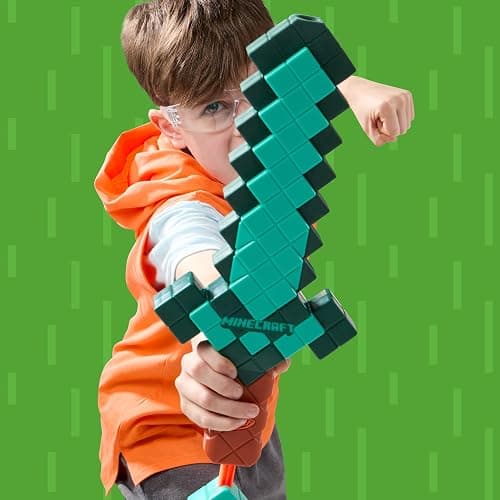 Nerf Minecraft Sword Dart Blaster, Pull Back Priming, Foam Edge, 8 N1 Darts, Ages 8+ thumbnail 7