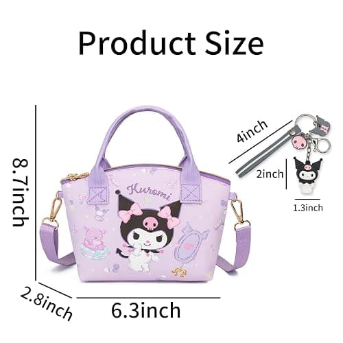 TradWloth Cute Mini Purse Crossbody, Soft PU Leather Messenger Shoulder Bag Cartoon Handbag, 2Pcs thumbnail 6