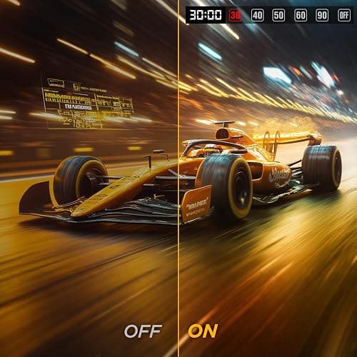 KOORUI 25 Inch Curved Gaming Monitor 240Hz FHD 1080P Computer Monitor, 1500R 1ms MPRT Display, Adaptive Sync, 90% DCI-P3,HDR, Eye Care, Tilt Adjustable, VESA 75x75mm, Black,G2511XC thumbnail 9