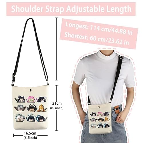 VAMSII Anime Themed Gift Anime Inspired Crossbody Bag Animes Merch thumbnail 2