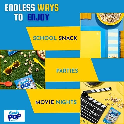 CANDY POP M&Ms Minis Candy Coated Popcorn, (5.25oz bags, 3-Pack) thumbnail 7