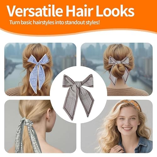 24PCS Fashion Scarves for Women Multifunctional Neck Scarves Purse Scarf Headbands for Bags Hair Accessories thumbnail 3