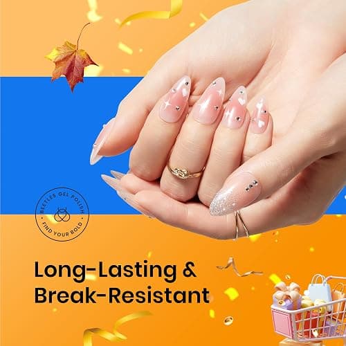 beetles Gel Polish 2 Pcs 15ml Nail Glue Kit for Acrylic Nails, 5 in 1 Super Strong Brush in Nail Gel Glue for False Nails Tips and Gel Nail Polish Led Lamp Required Nail Art Gift thumbnail 3