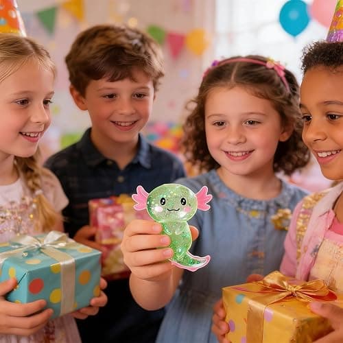 6PC Valentines Day Gifts for Kids Classroom,Axolotl Squishy Fidget Stress Ball,Stress Balls for Adults & Kids ,Stress Relief Party Favors Funny Sensory Toys for Autism,ADHD, Birthday, Office thumbnail 2