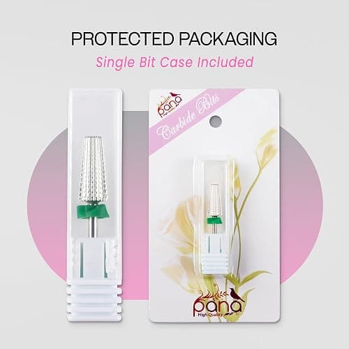 PANA Nail Carbide 5 in 1 Bit - Two Way Rotate use for Both Left and Right Handed - Fast remove Acrylic or Hard Gel - 3/32" Shank - Manicure, Nail Art, Drill Machine (Coarse - C, Silver) thumbnail 3