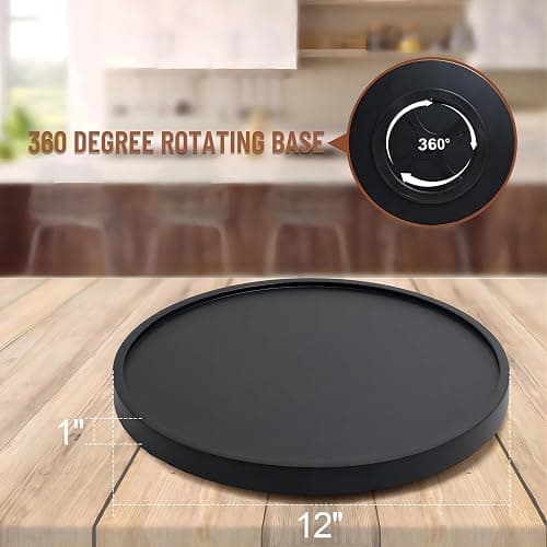 [ 2 Pack ] 12-inch Lazy Susan Organizers, ACIAZAAZ Lazy Susan Turntable for Cabinet, Kitchen Turntable Storage for Table, Countertop, Pantry thumbnail 3