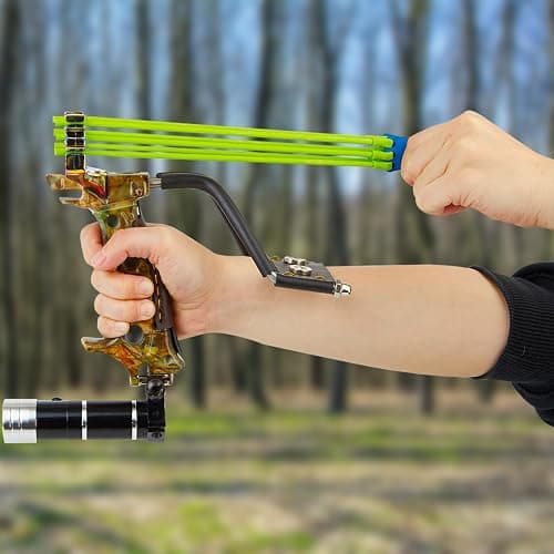 LOLBUY Stainless Hunting Slingshot High Velocity Catapult Slingshots Most Powerful Professional Outdoor Slingshots thumbnail 6