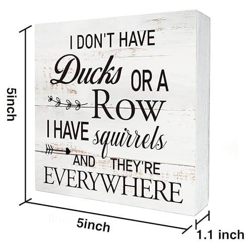 Funny Office Quote Wooden Box Sign Desk Decor Rustic Humorous Wood Block Plaque Box Sign for Home Living Room Shelf Table Decoration (5 X 5 Inch) thumbnail 3