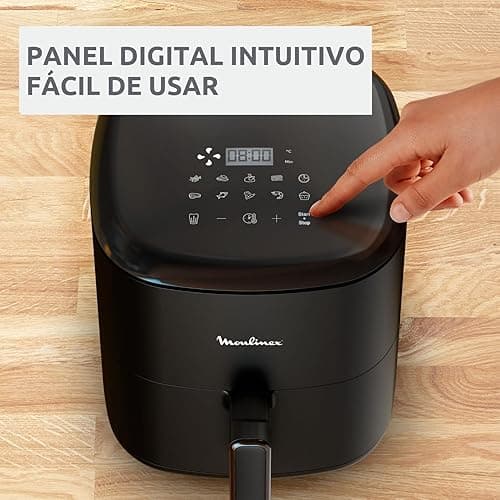 Moulinex Easy Fry Max 5L - Freidora aire 1500W, ahorro energético hasta 70%, panel control intuitivo, 10 programas automáticos, para 6 personas, Incluye Pinzas Coladoras, Negro, EZ245820ES thumbnail 7