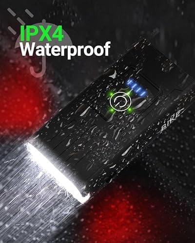 Victoper Bike Light, High Lumens Super Bright Bicycle Lite, 6+4 Modes USB Rechargeable Bike Headlight & Taillight Set, Waterproof Safety Bike Front & Rearlight for Road, Mountain, Night Riding thumbnail 7