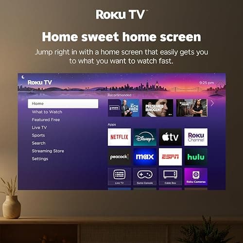 Aurzen Roku TV Smart Projector with Wifi and Bluetooth, Christmas Gifts D1R Cube Roku Streaming Experience Built-in, Sealed Optical Engine, 1080P FHD, Dolby Audio, Portable Mini Projector for Movies thumbnail 7
