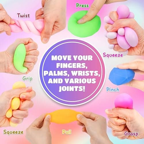 VISCOO 12 Pack Diamond Slow Rising Stress Balls, Soft Stress Cube, Cube Squishy Fidget Toys for Anxiety Relief, Dough Squeeze Toys for Classroom Prize, Party Favors for Kids Adults thumbnail 3